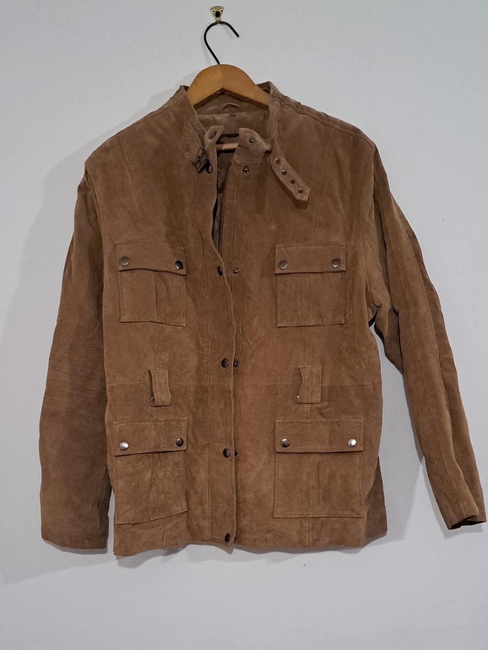 Men's Suede Field Jacket - Brown
